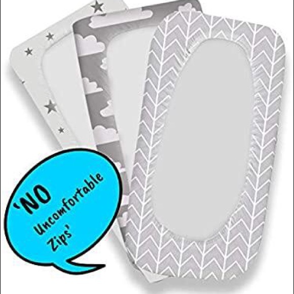 NWOT Bear’s little fish 3-pack of bassinet sheets - Picture 3 of 6